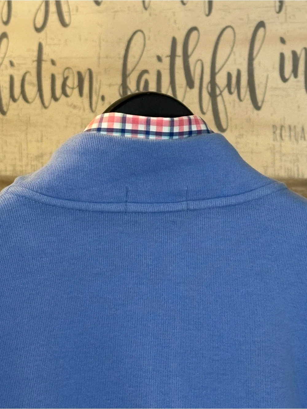 Polo by Ralph Lauren Light Blue Half-Zip Sweatshirt with Yellow Pony